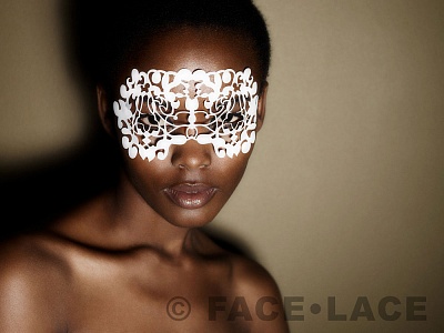 FACE LACE Nouveau Mask White