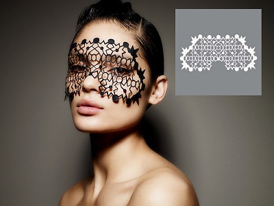 FACE LACE Hipstar Mask White