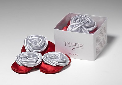 TAULETO розы серебряно-красные