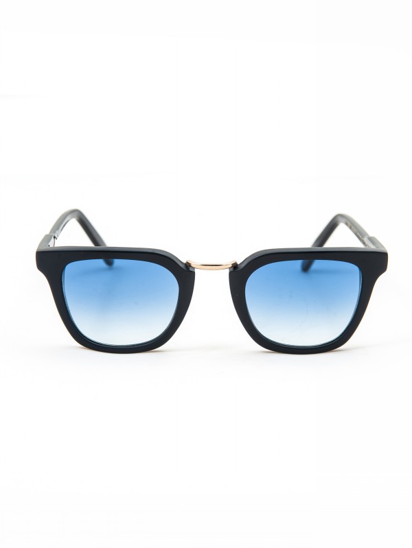 Cutler and Gross MATT BLACK/SHINY BLACK GRAD BLUE LENSES очки
